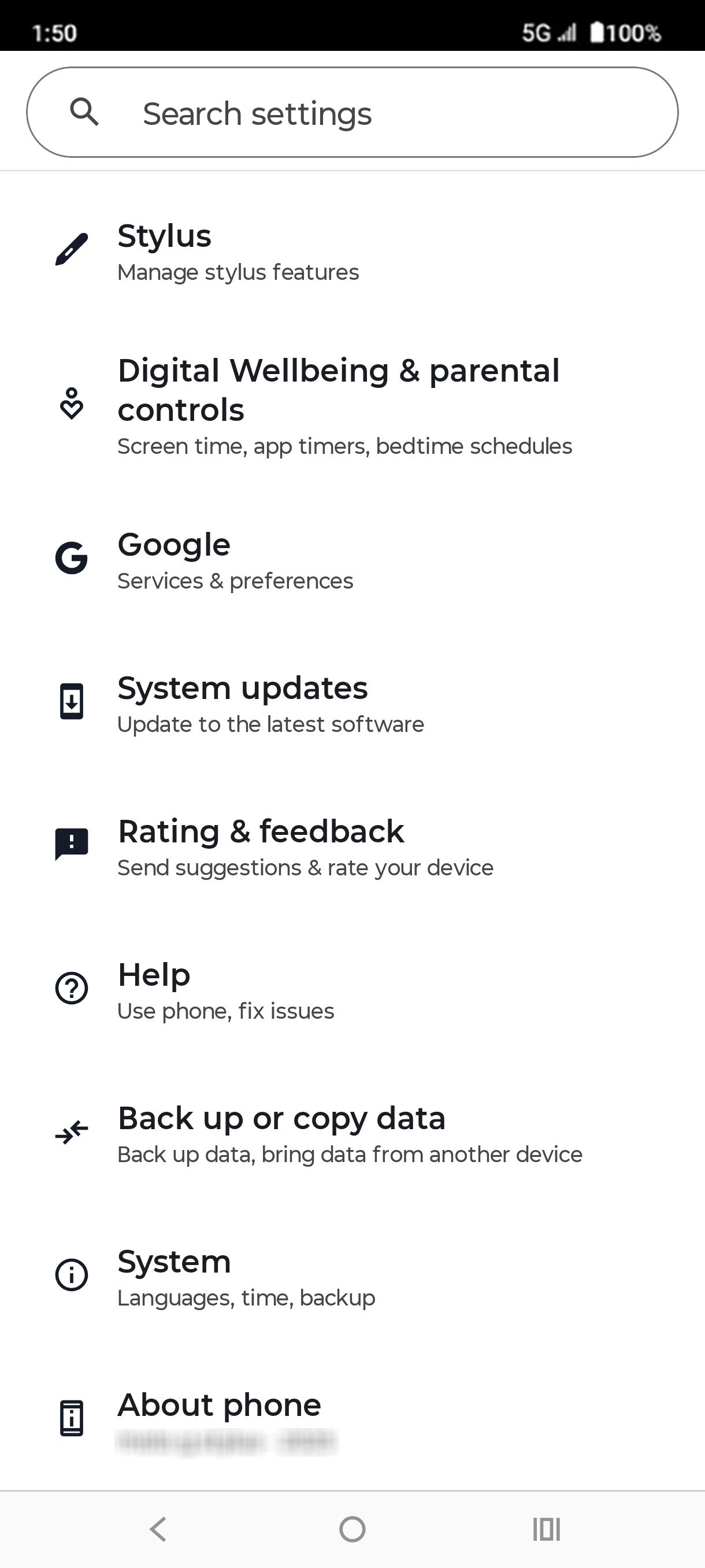 En la aplicación Settings, toca Apps.
