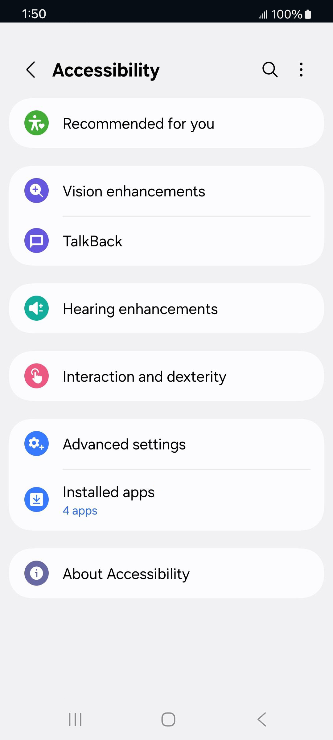 From the Settings app, scroll to and tap Apps.