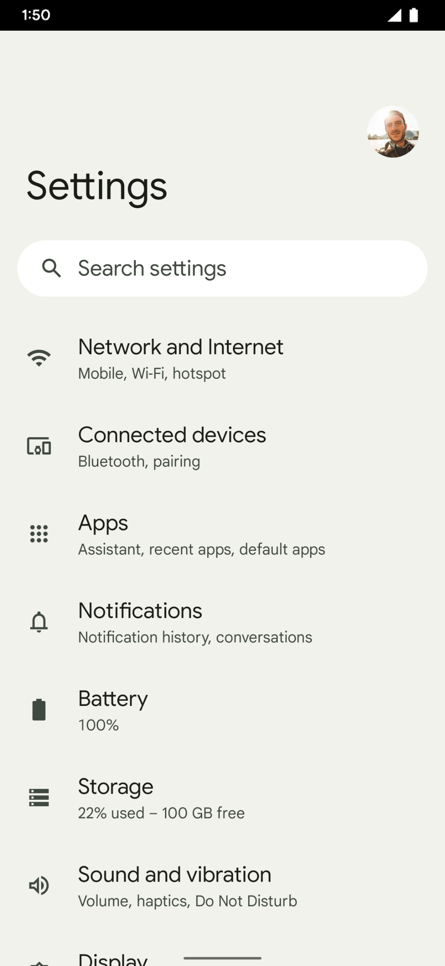 From the Settings app, scroll to and tap Apps.