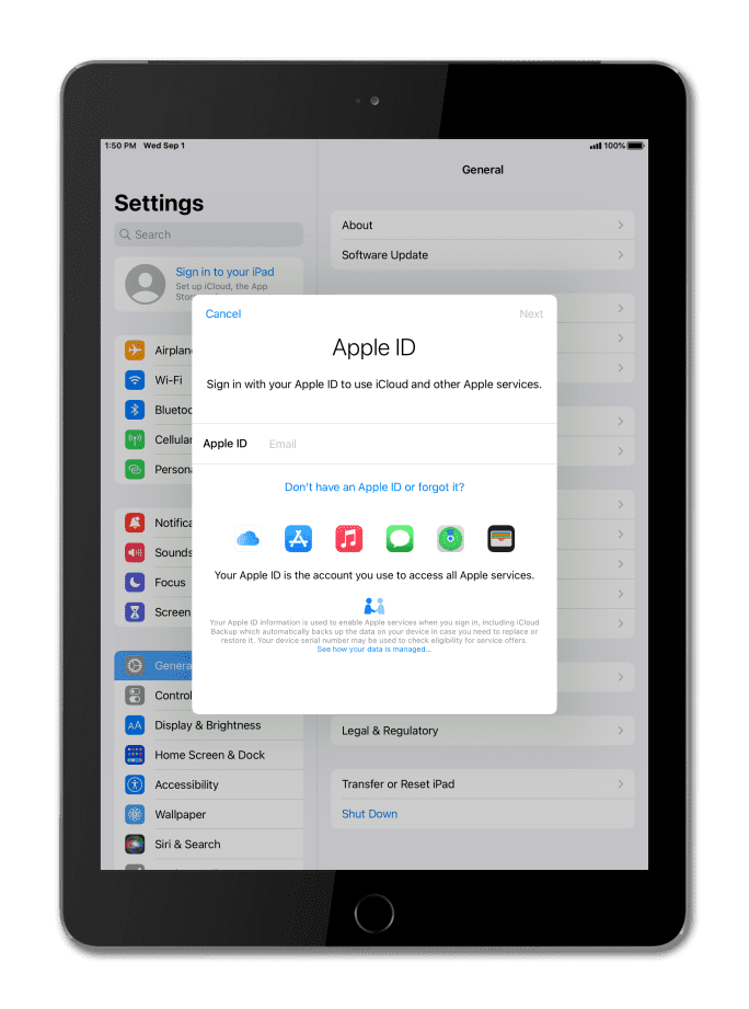En la aplicación Settings, toca Apps.