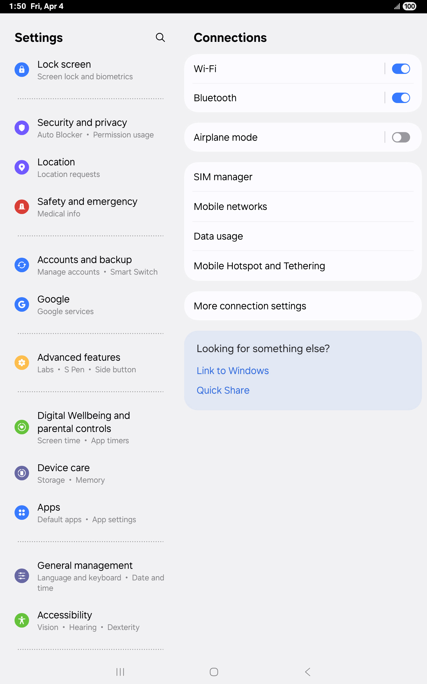 From the Settings app, scroll to and tap Apps.
