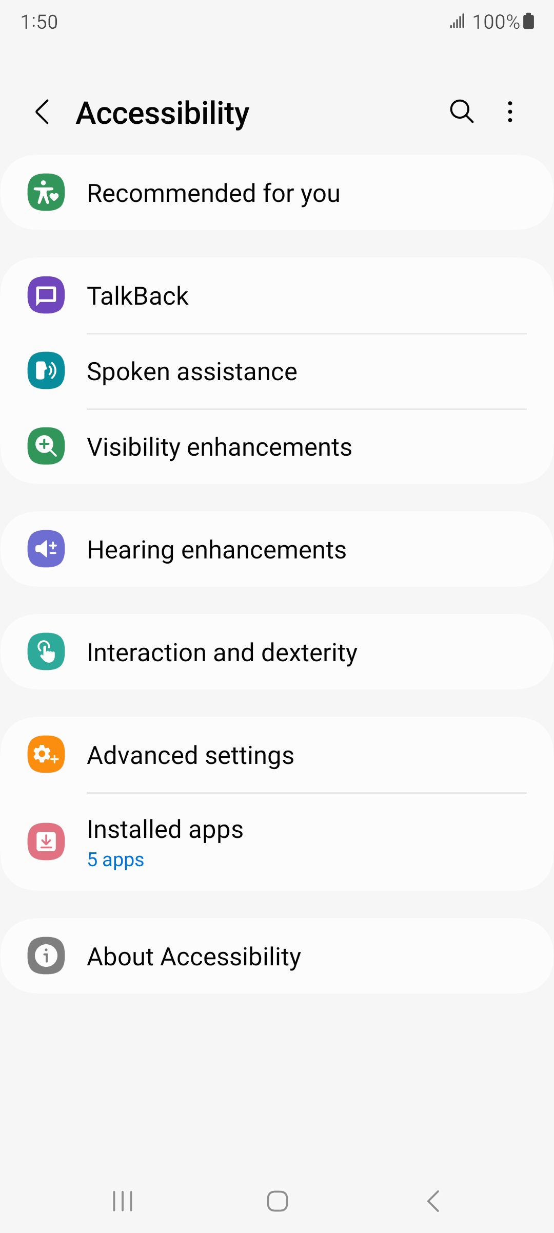 From the Settings app, scroll to and tap Apps.