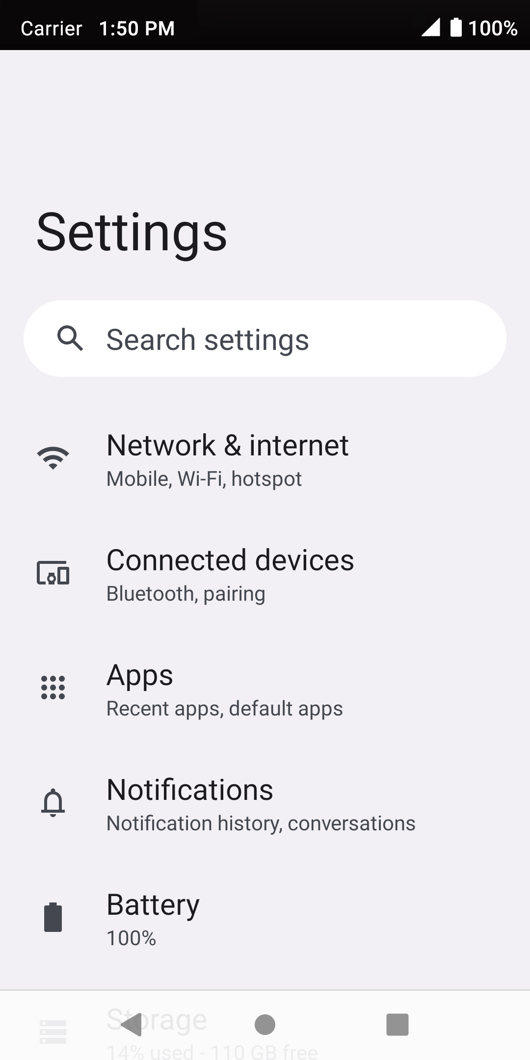 From the Settings app, scroll to and tap Apps.