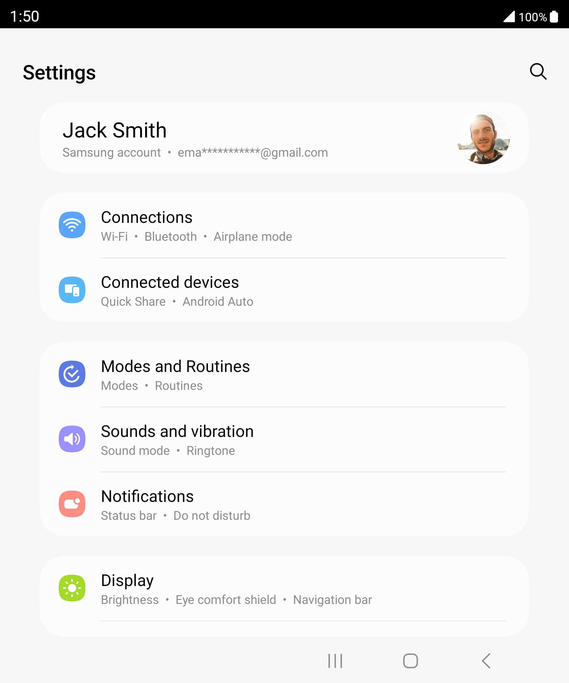 From the Settings app, scroll to and tap Apps.