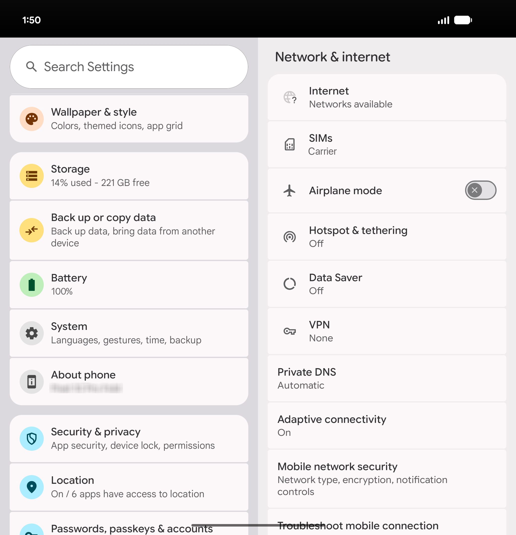 From the Settings app, scroll to and tap Apps.