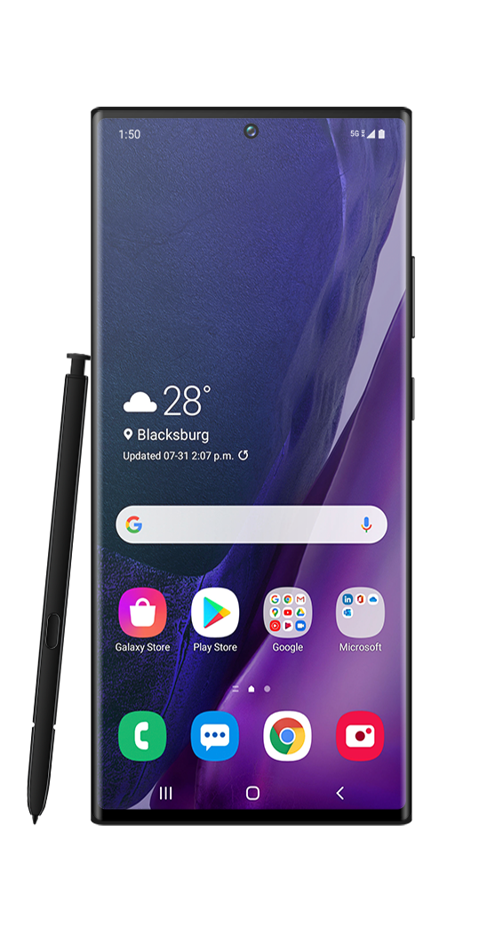 Getting to know the front of your device