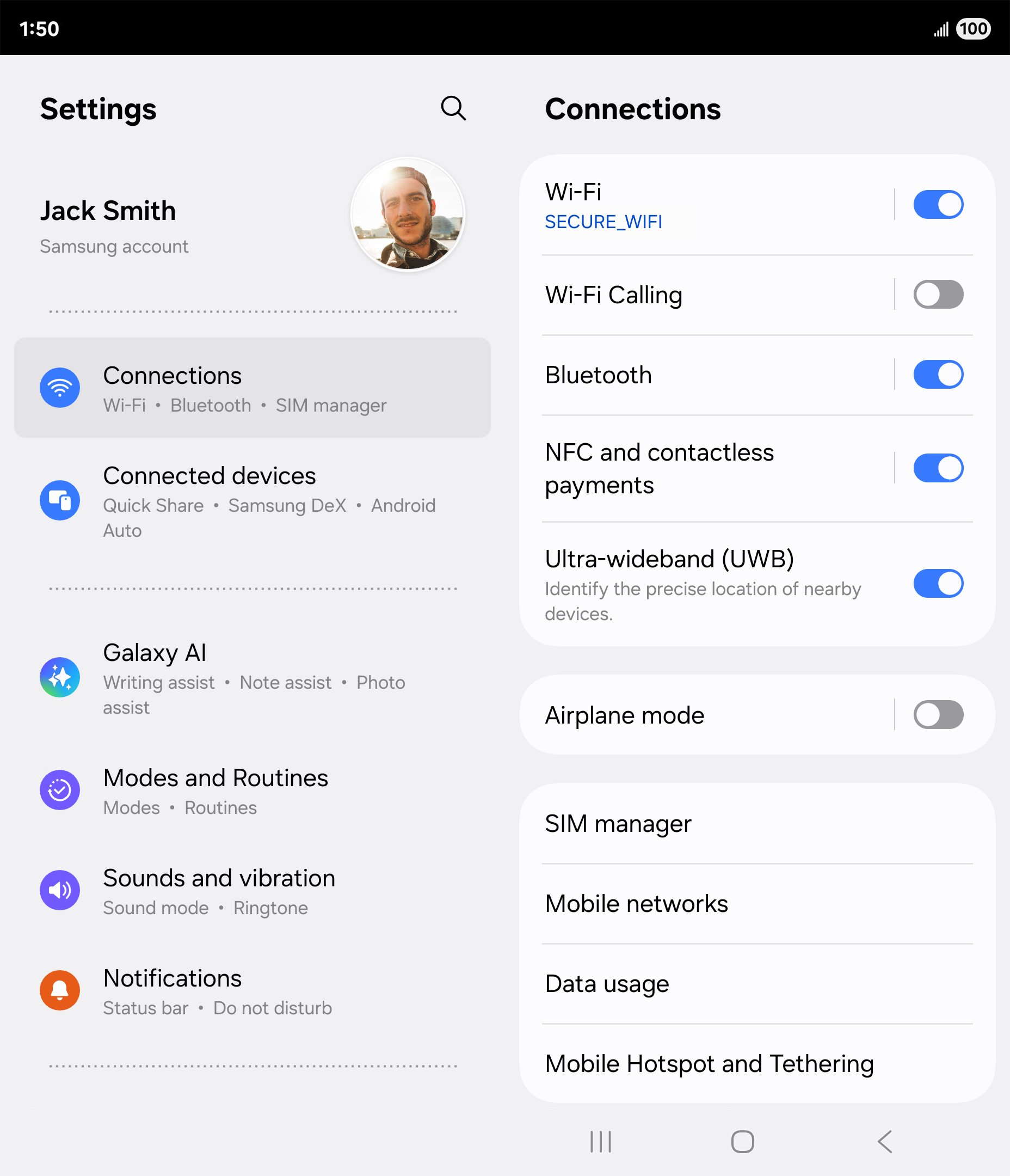 From the Settings app, scroll to and tap Apps.