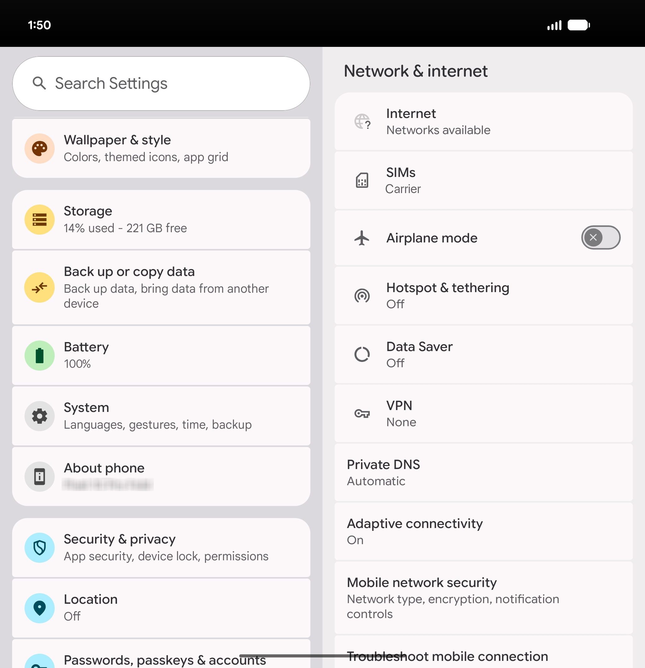 From the Settings app, scroll to and tap Apps.