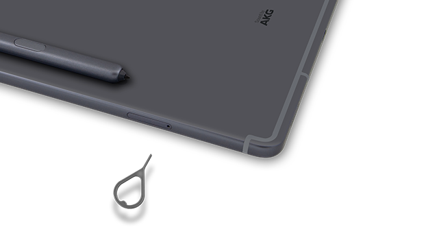 Samsung Galaxy Tab S6 - Inserting and removing the nano SIM card