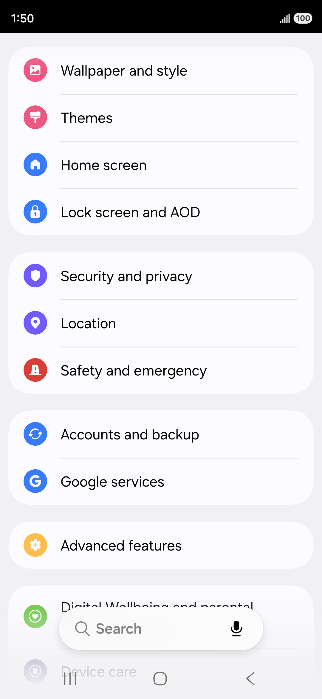 From the Settings app, scroll to and tap Apps.