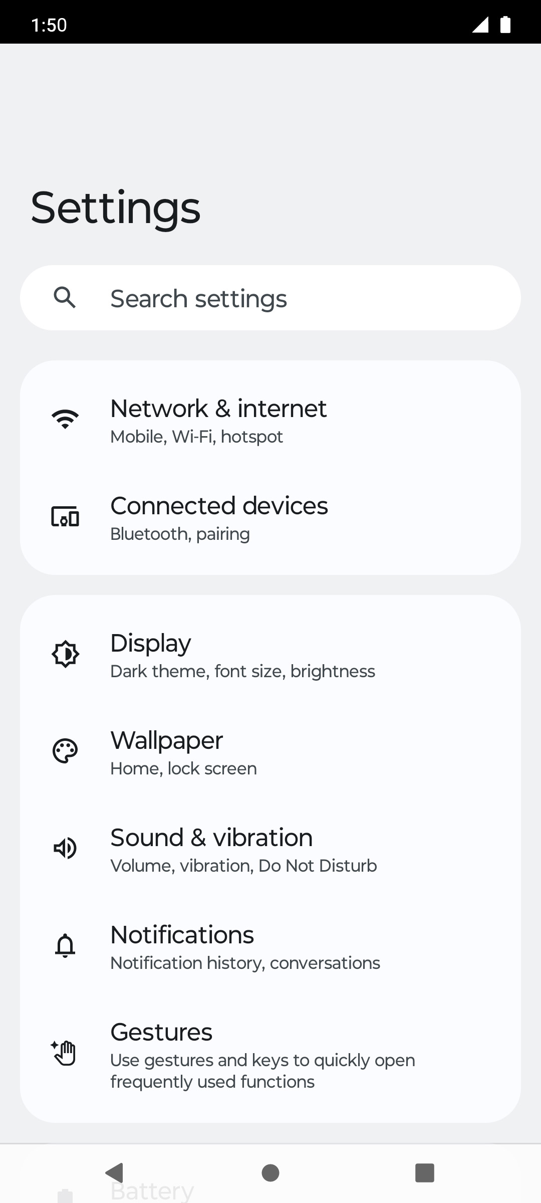 From the Settings app, scroll to and tap Apps.