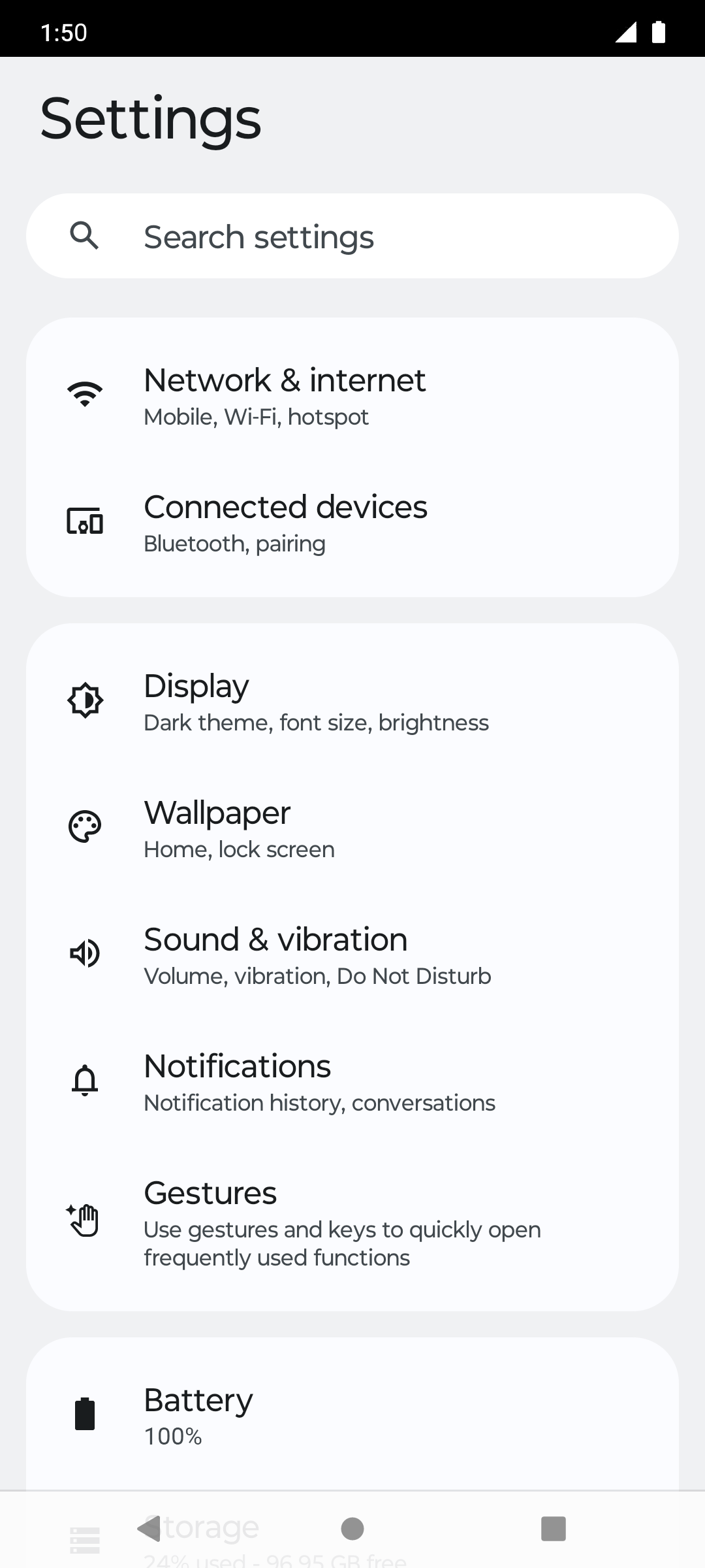 From the Settings app, scroll to and tap Apps.