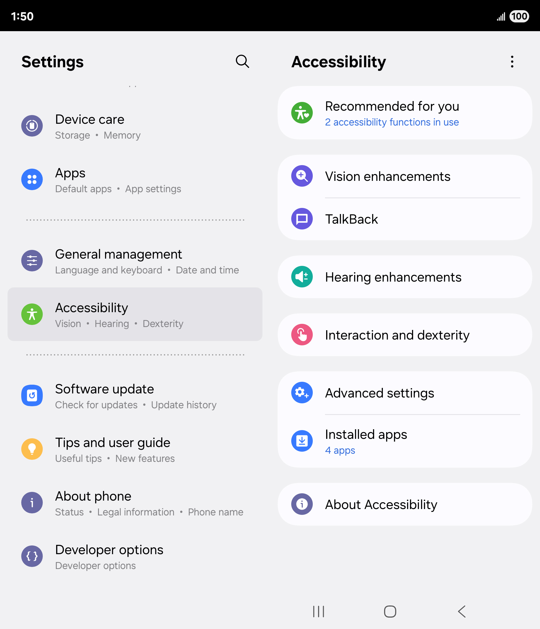 From the Settings app, scroll to and tap Apps.