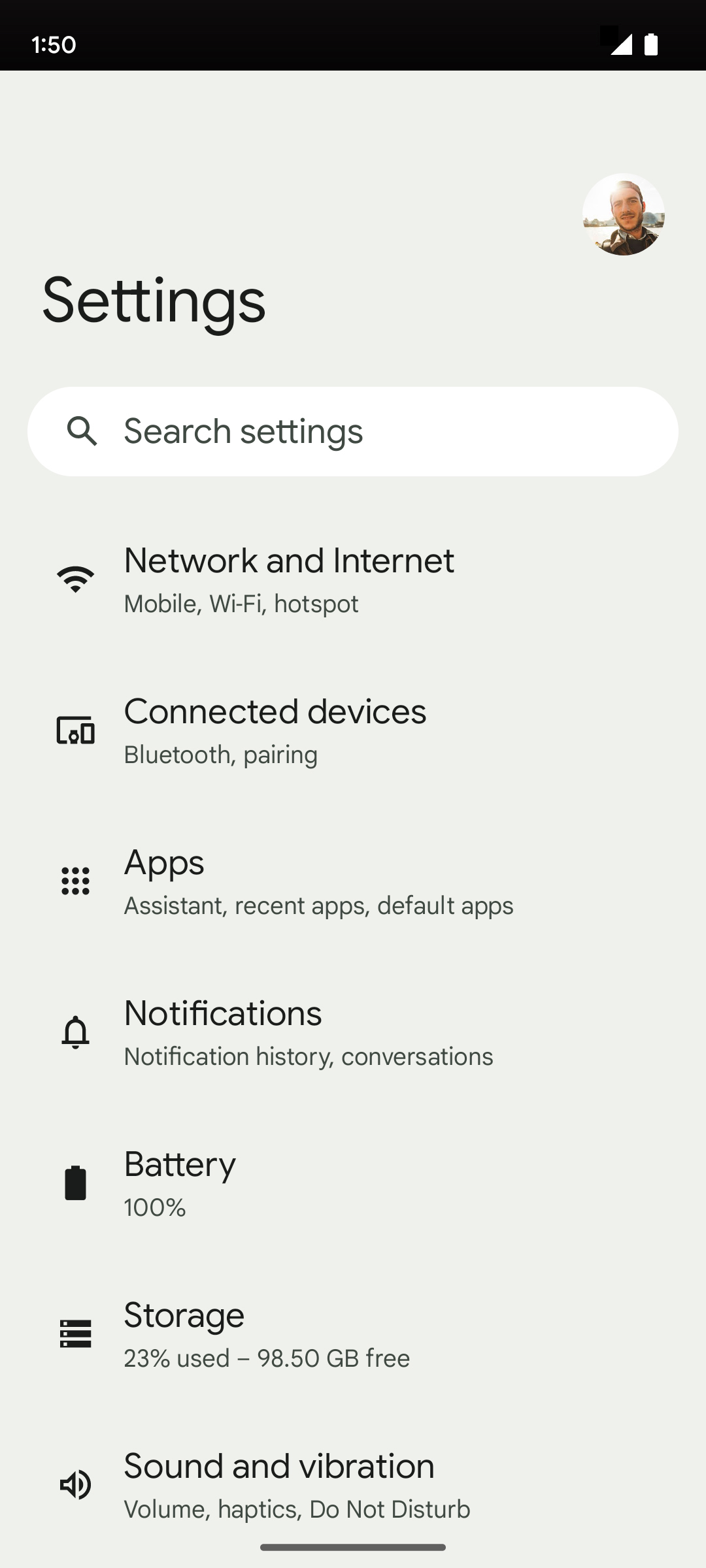 From the Settings app, scroll to and tap Apps.