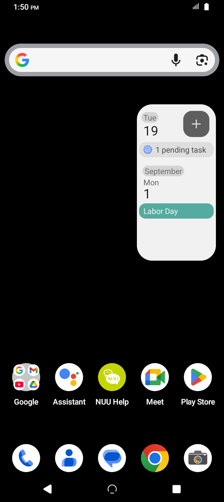 NUU X7 Plus - Adjusting apps and widgets on the Home screen - AT&T