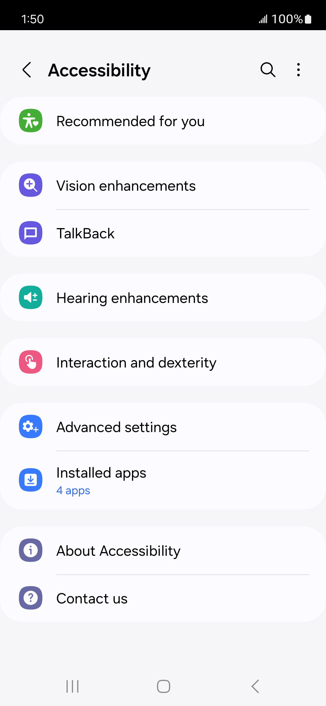 From the Settings app, scroll to and tap Apps.