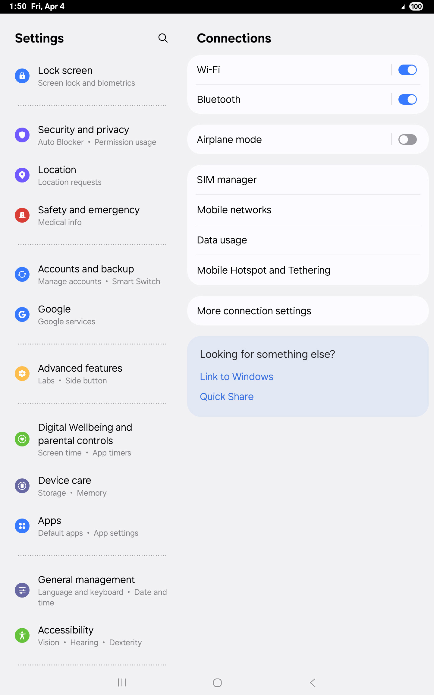 From the Settings app, scroll to and tap Apps.