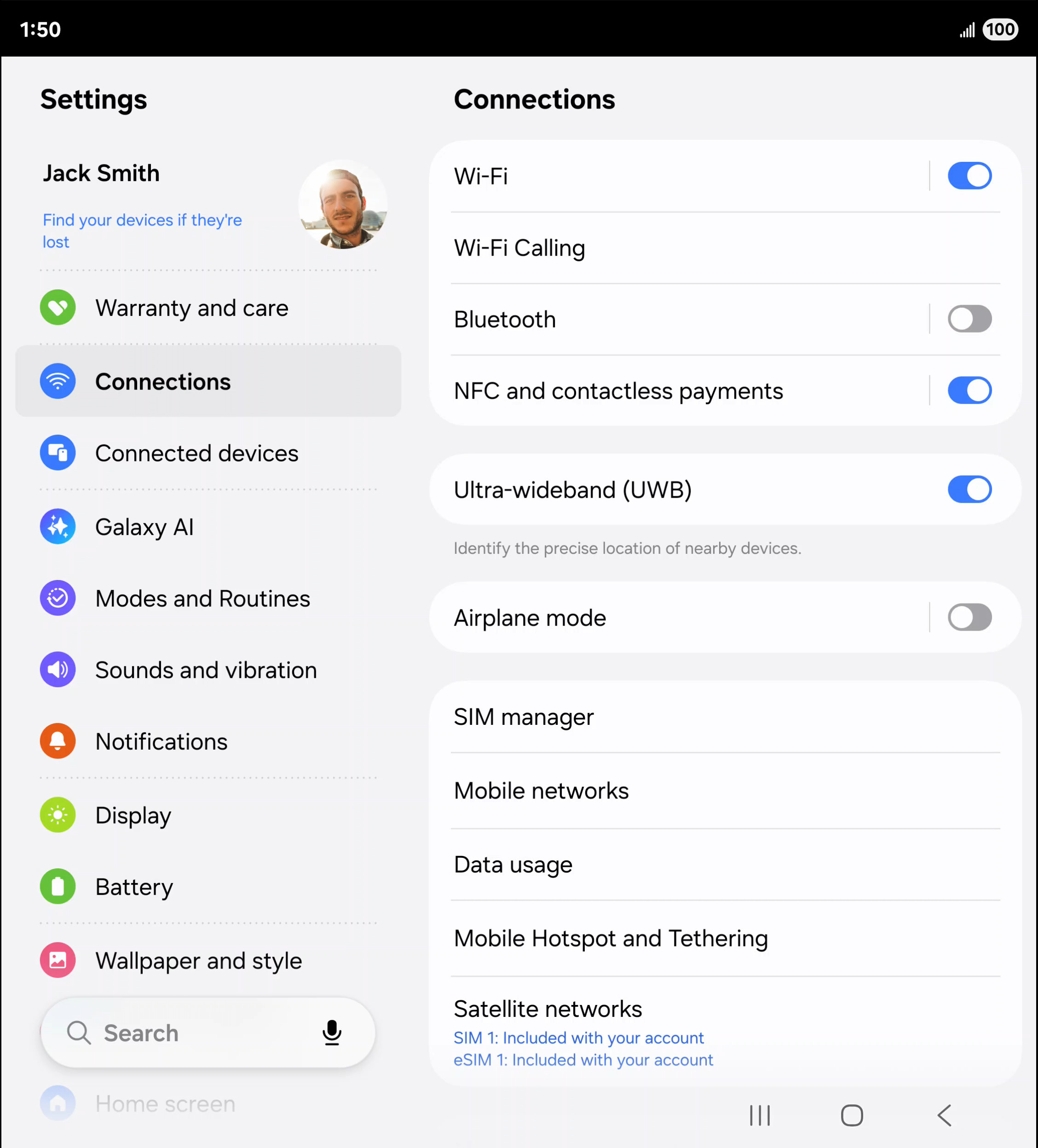 From the Settings app, scroll to and tap Apps.