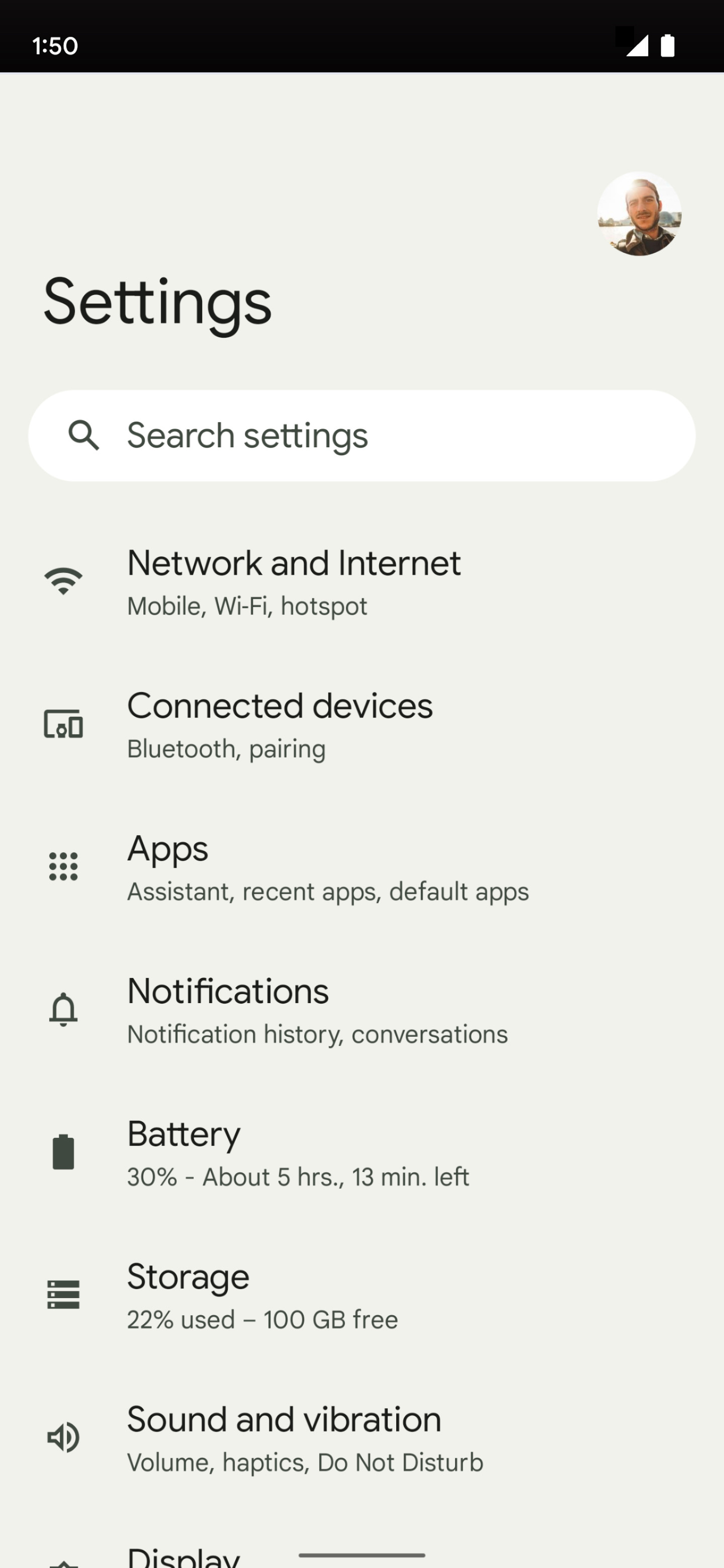 From the Settings app, scroll to and tap Apps.