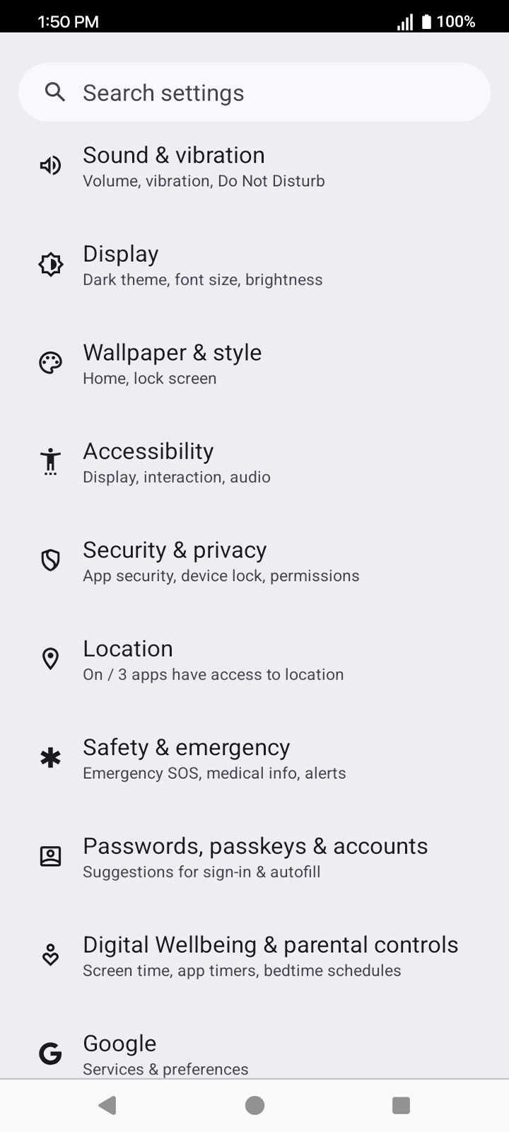 From the Settings app, scroll to and tap Apps.