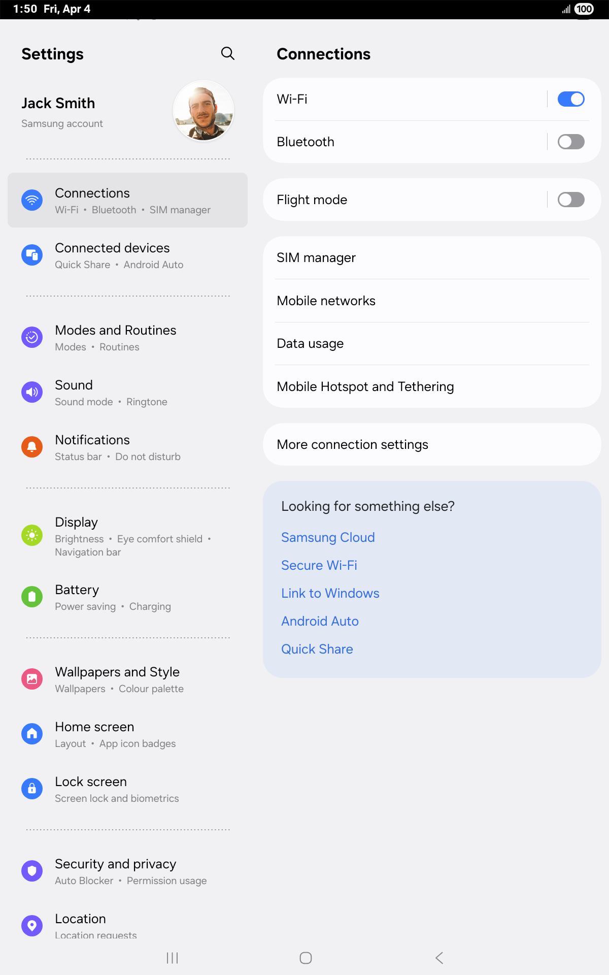 From the Settings app, scroll to and tap Apps.