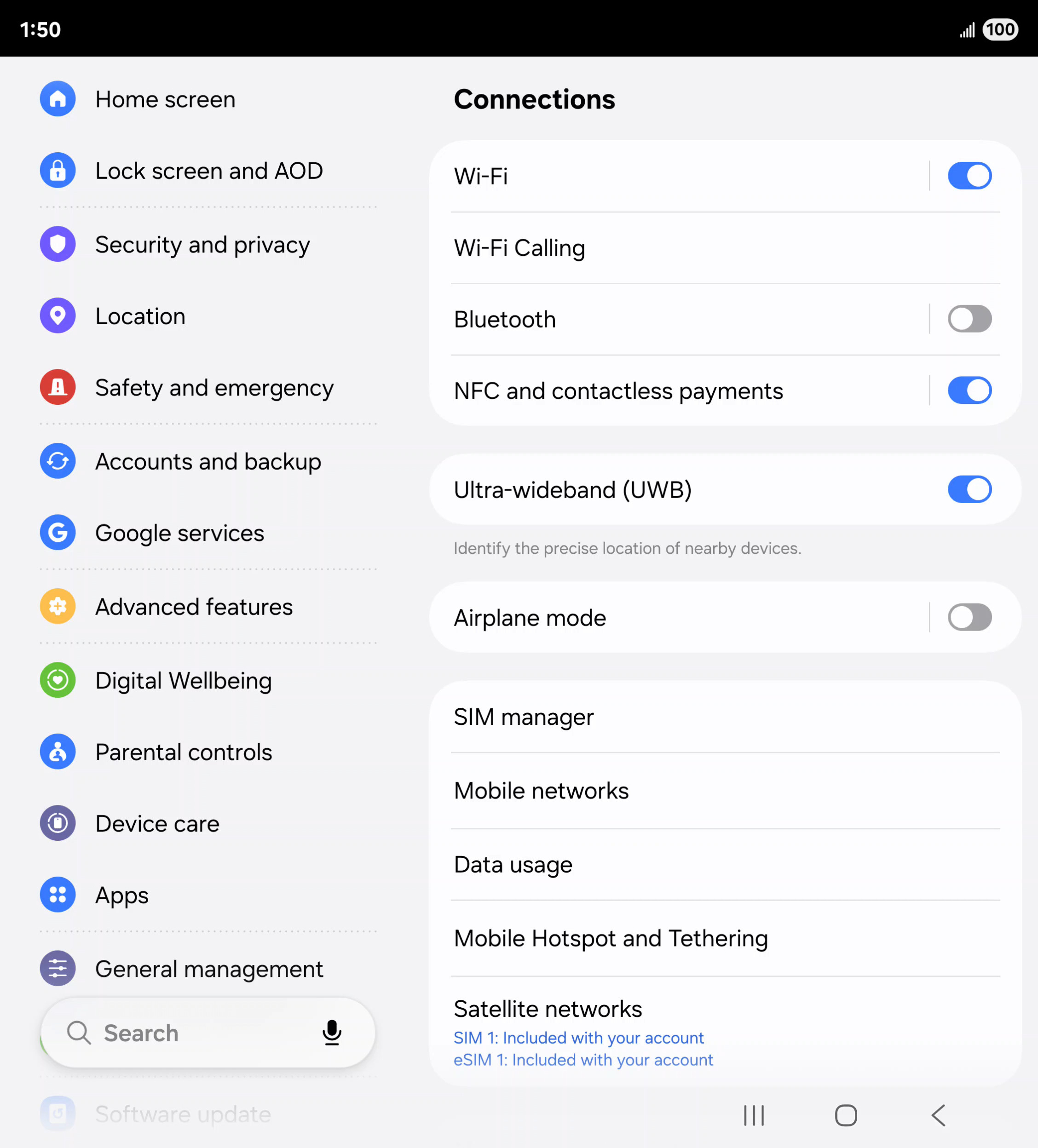 From the Settings app, scroll to and tap Apps.