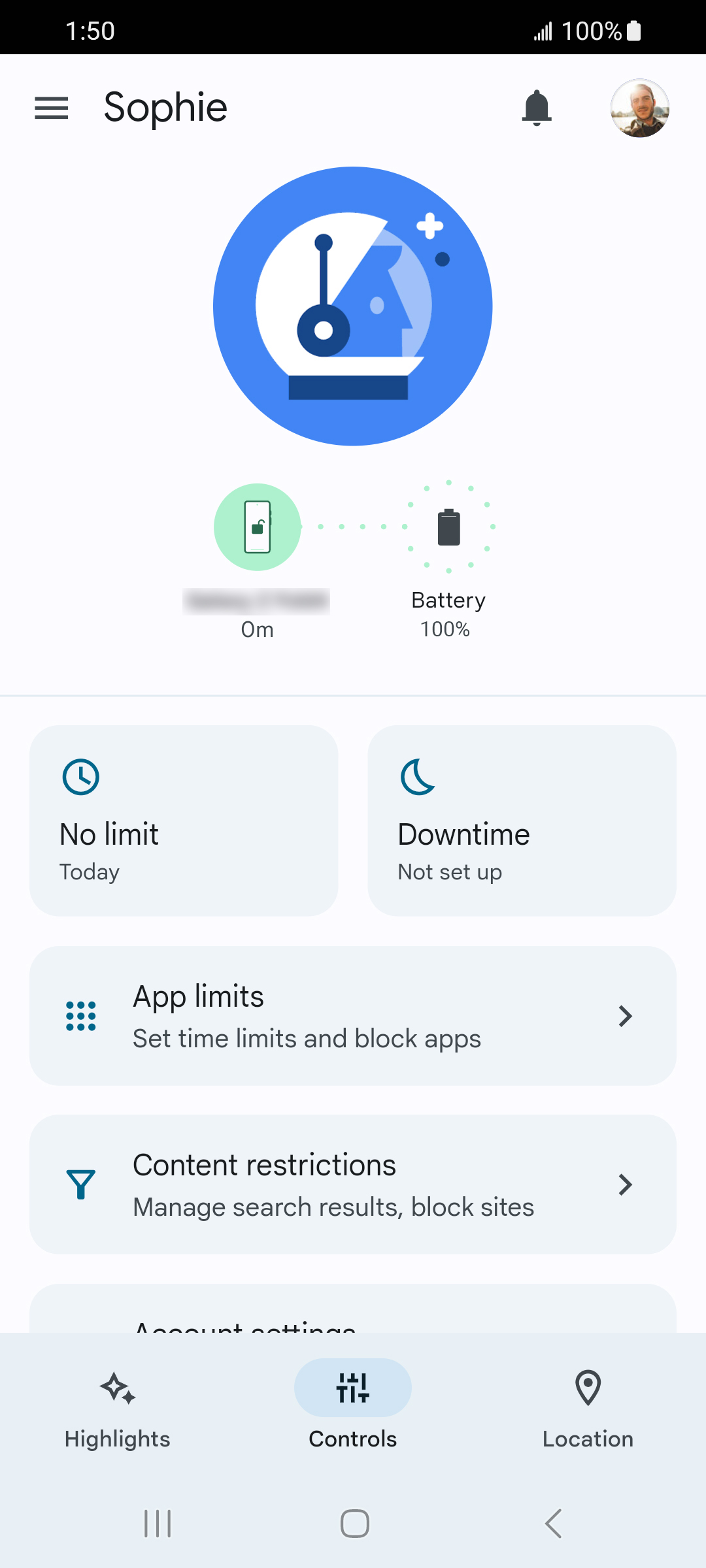 From the Settings app, scroll to and tap Apps.
