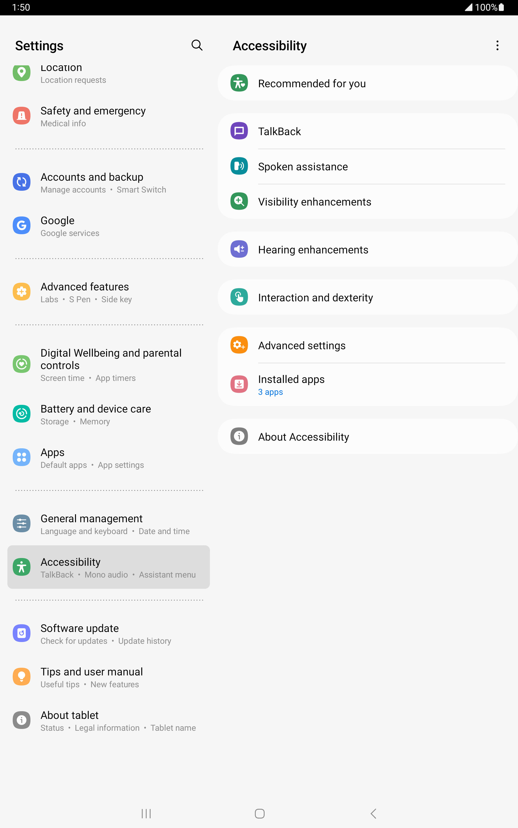 From the Settings app, scroll to and tap Apps.