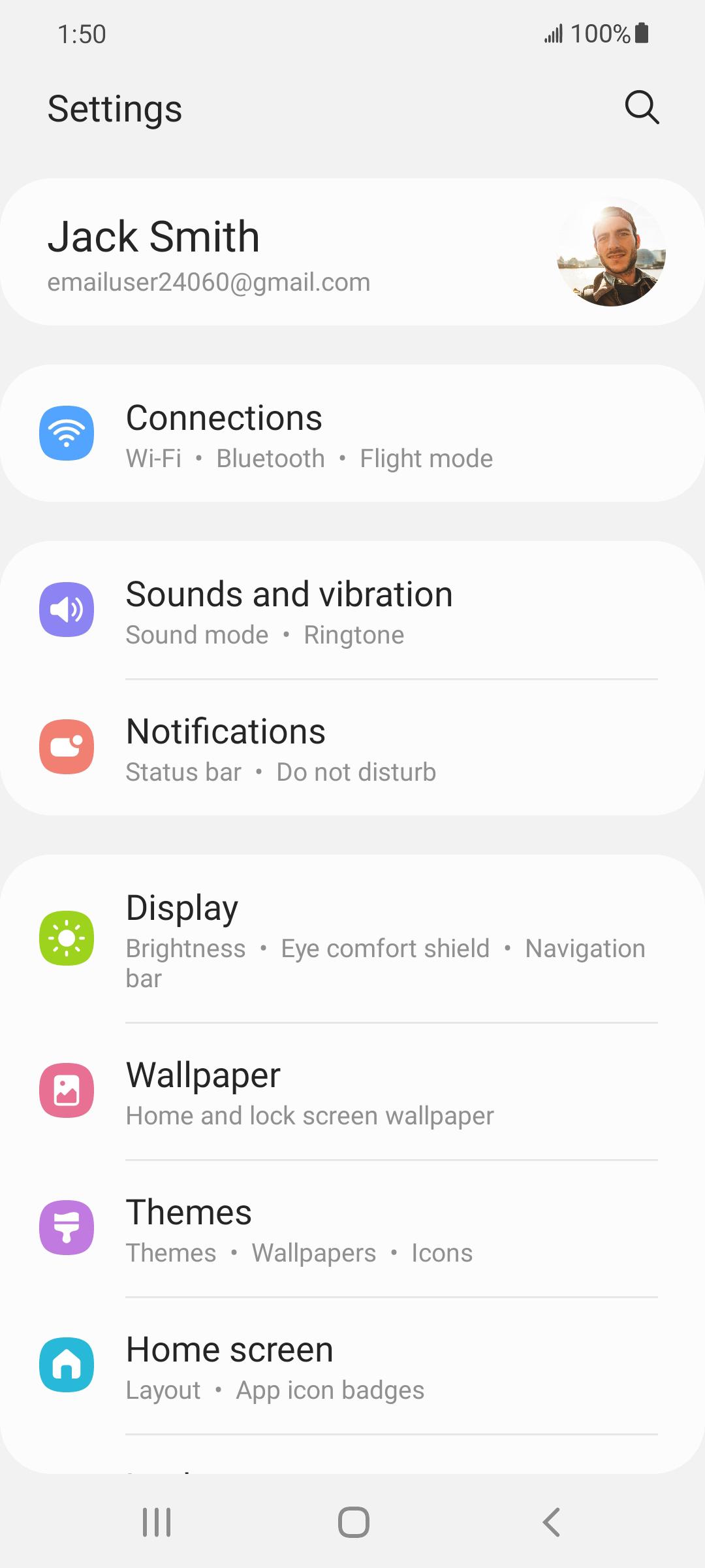 From the Settings app, scroll to and tap Apps.