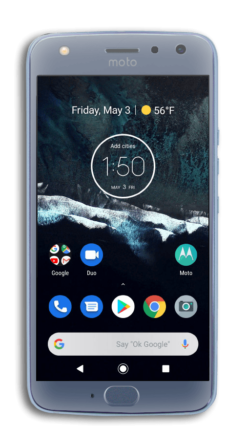Getting to know the front of your device