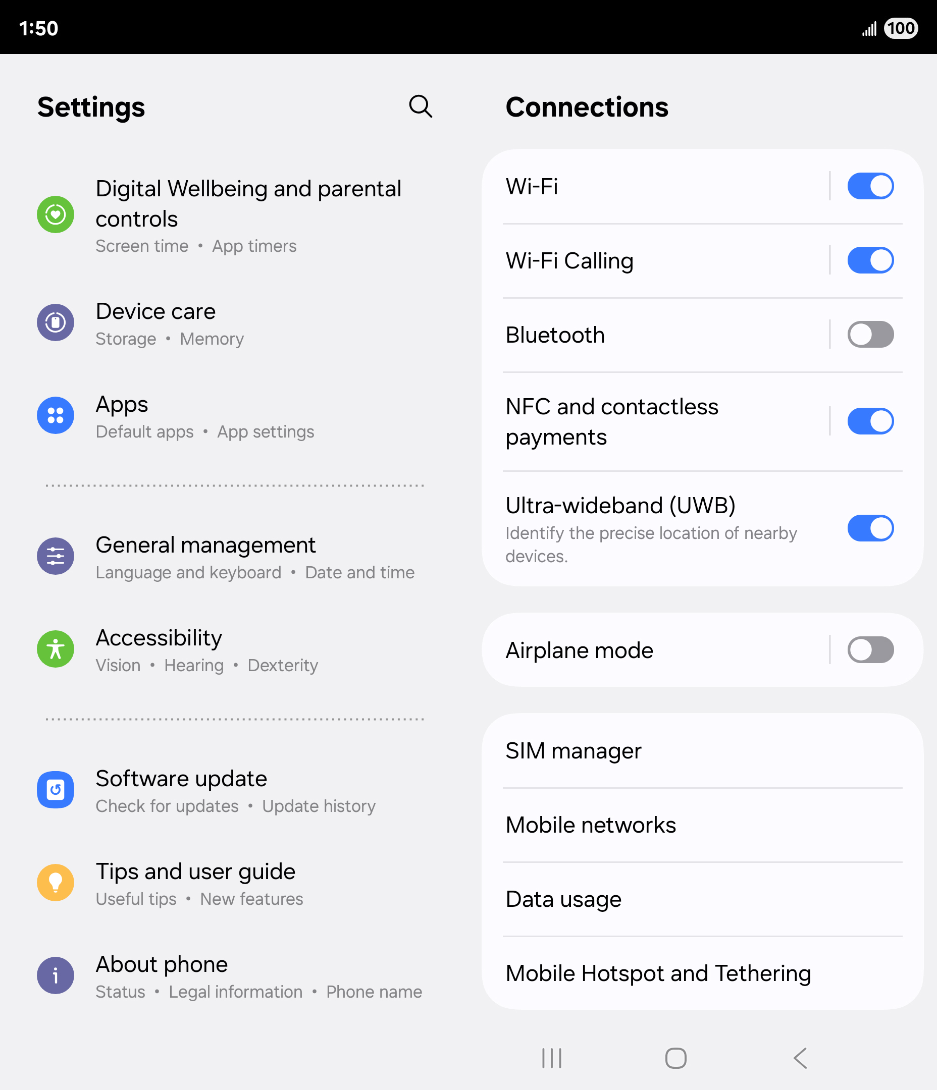 From the Settings app, scroll to and tap Apps.