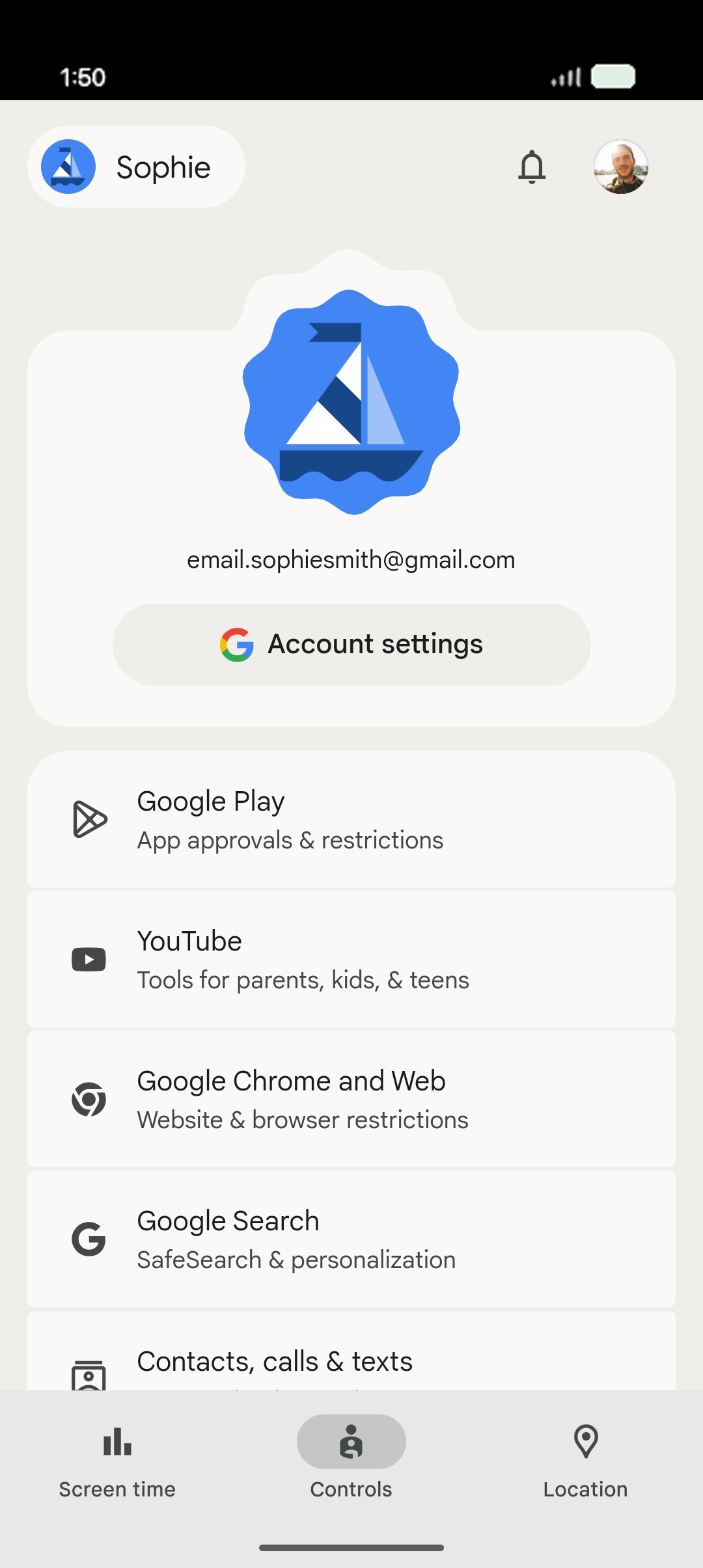 From the Settings app, scroll to and tap Apps.