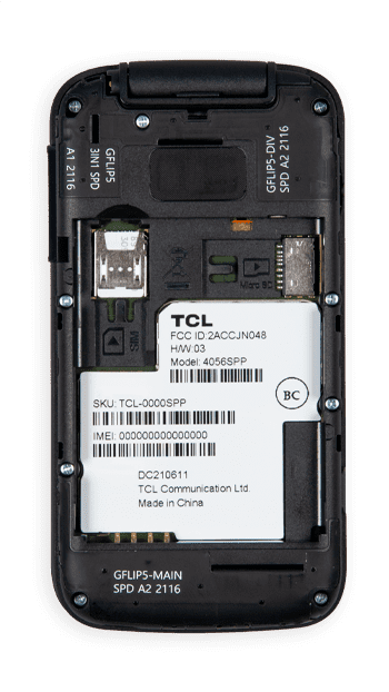 TCL Flip - Inserting and removing the nano SIM card - AT&T