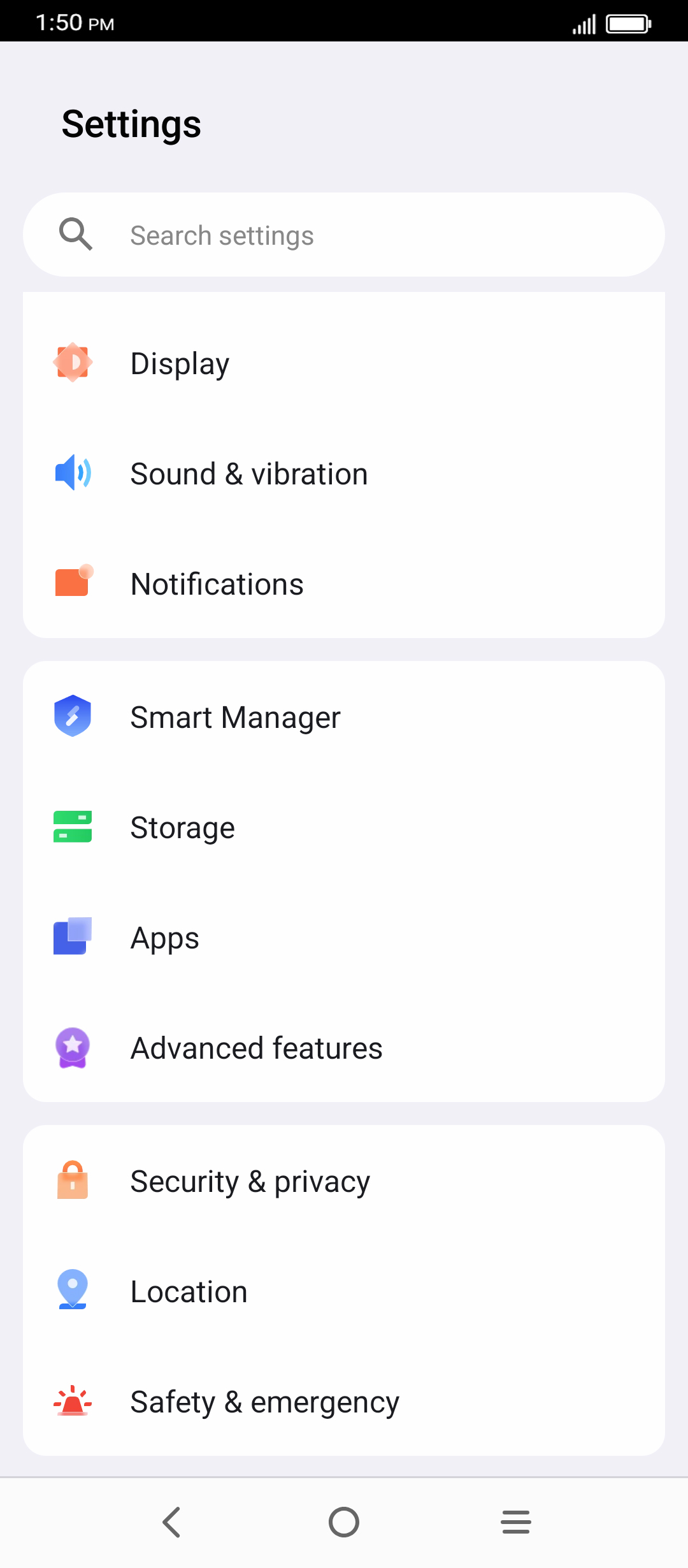 From the Settings app, scroll to and tap Apps.