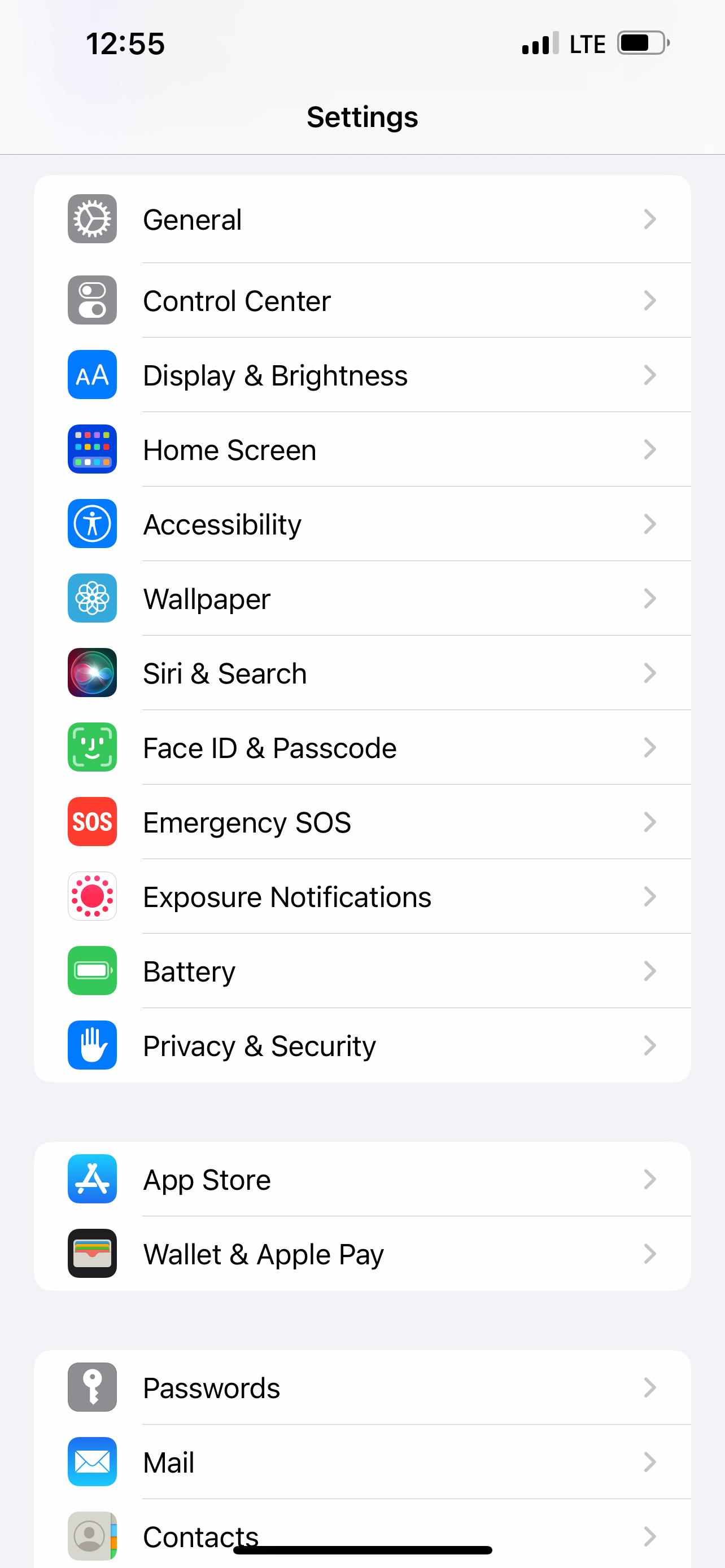 From the Settings app, scroll to and tap Apps.