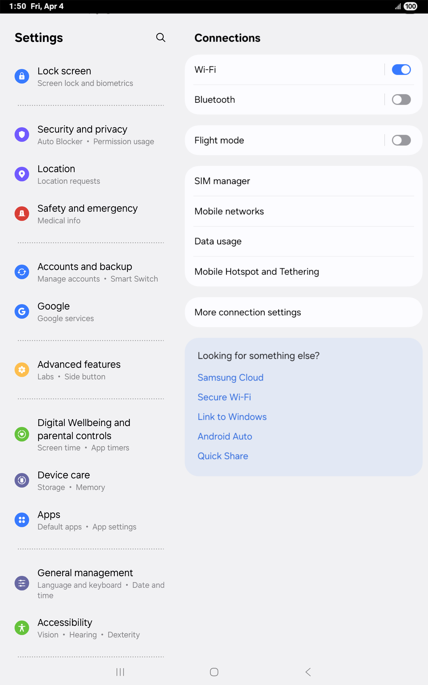 From the Settings app, scroll to and tap Apps.
