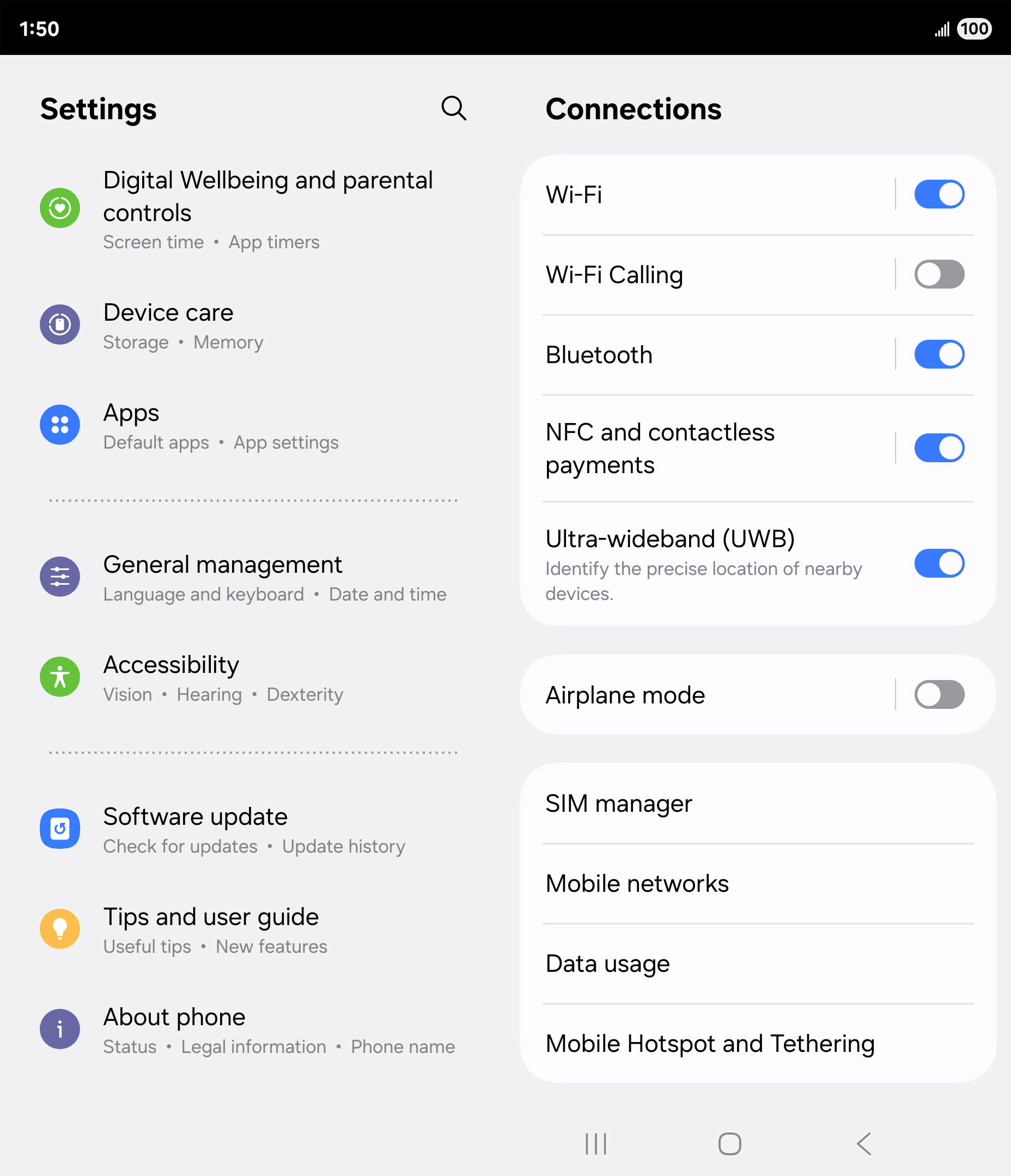 En la aplicación Settings, toca Apps.