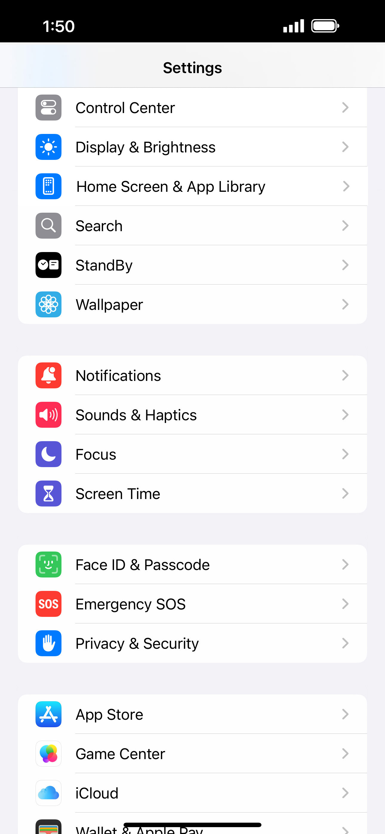 From the Settings app, scroll to and tap Apps.