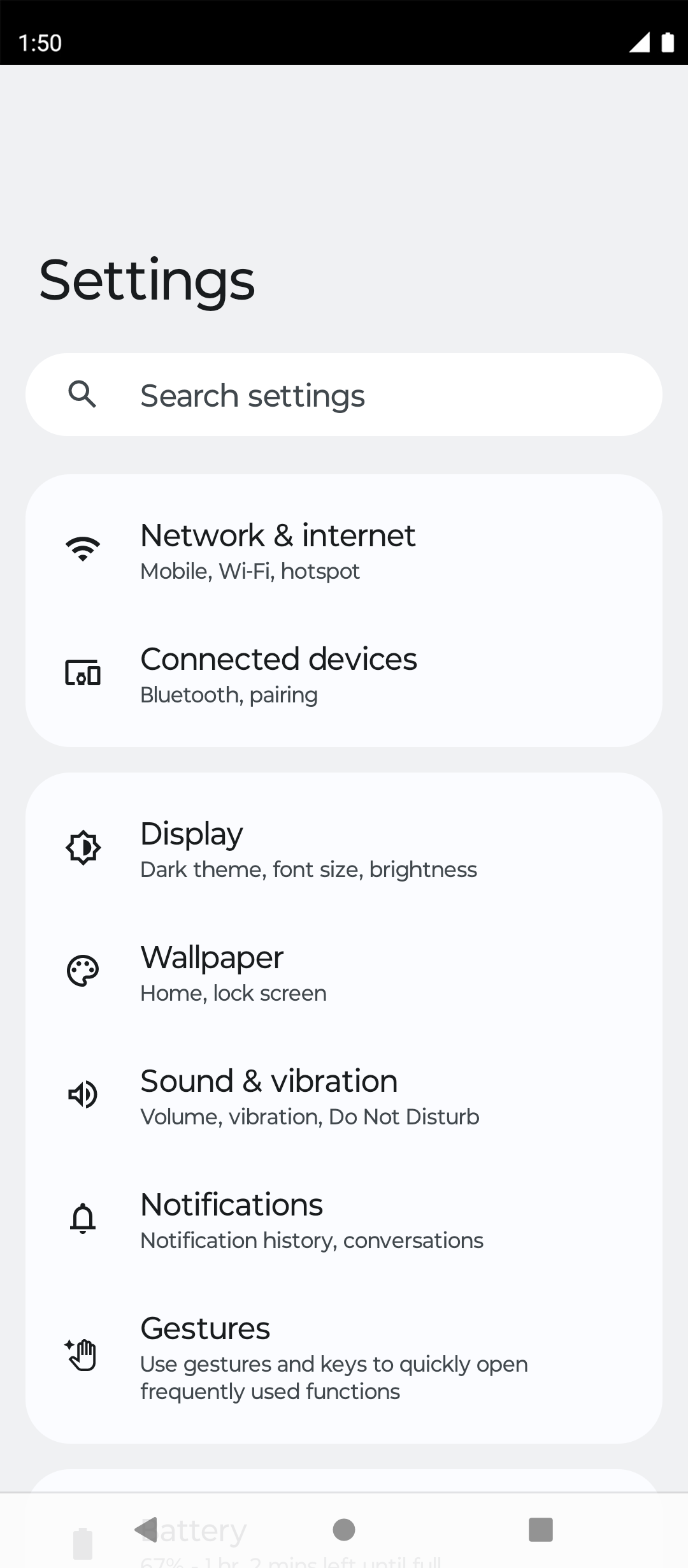 From the Settings app, scroll to and tap Apps.