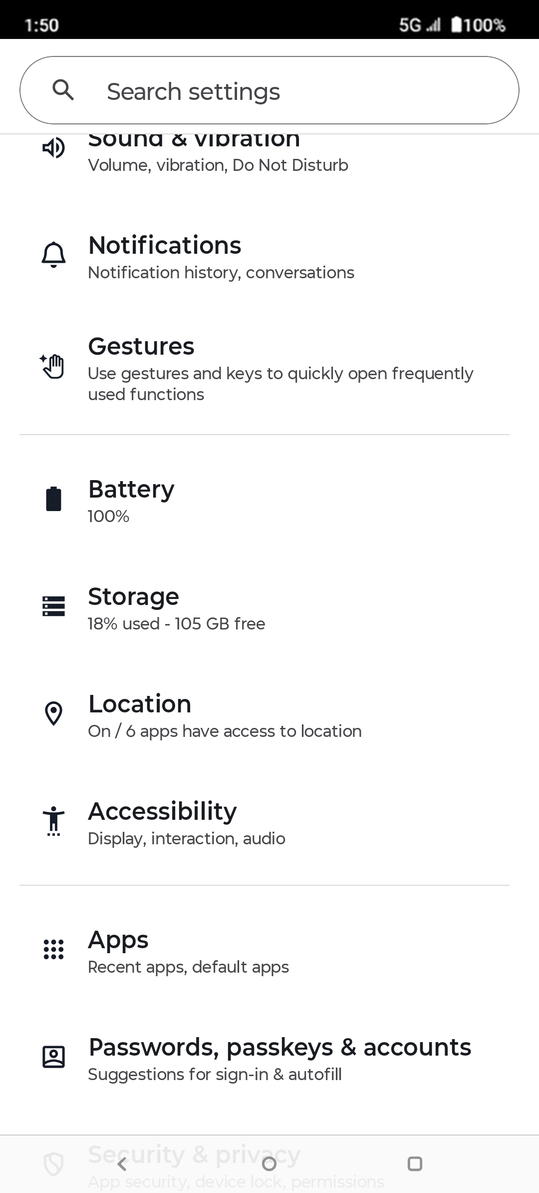 From the Settings app, scroll to and tap Apps.