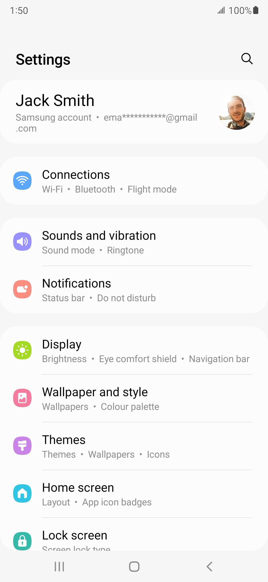 From the Settings app, scroll to and tap Apps.