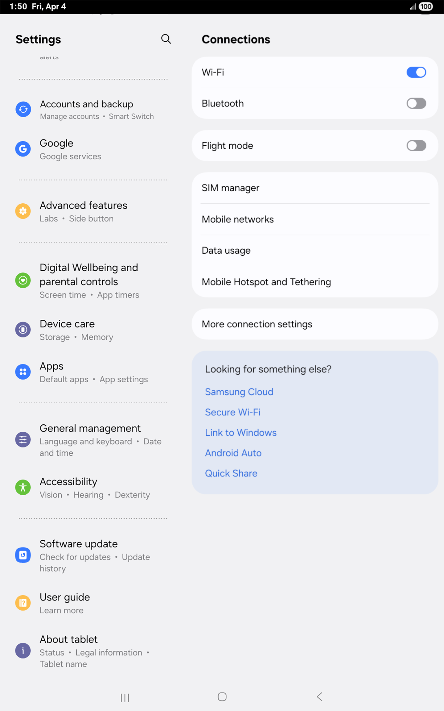 En la aplicación Settings, toca Apps.