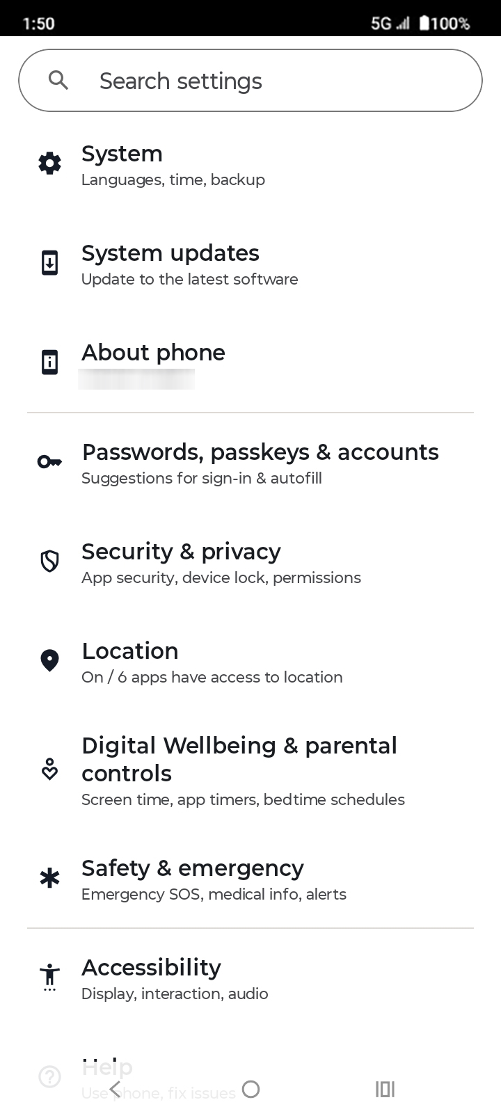 From the Settings app, scroll to and tap Apps.