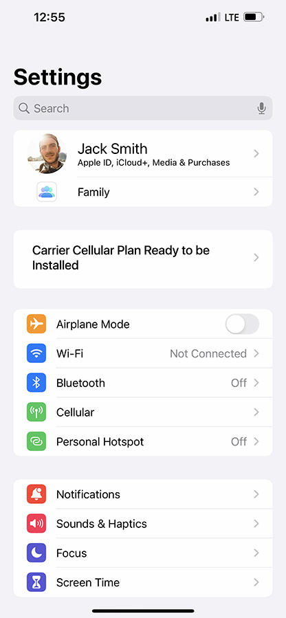 From the Settings app, scroll to and tap Apps.