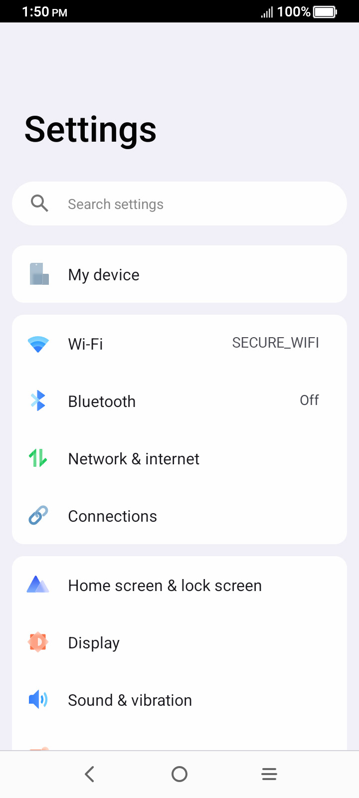 From the Settings app, scroll to and tap Apps.