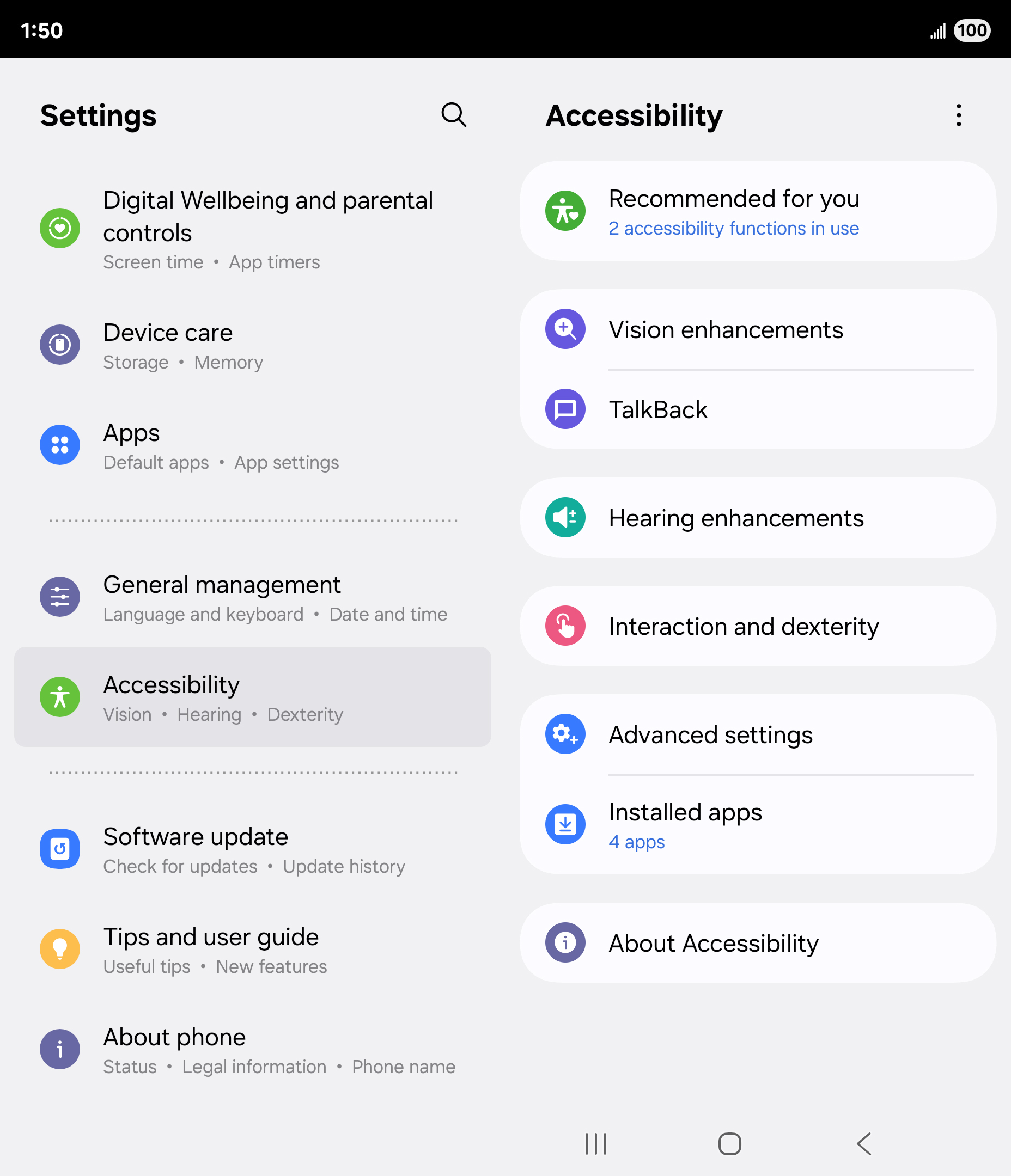 From the Settings app, scroll to and tap Apps.