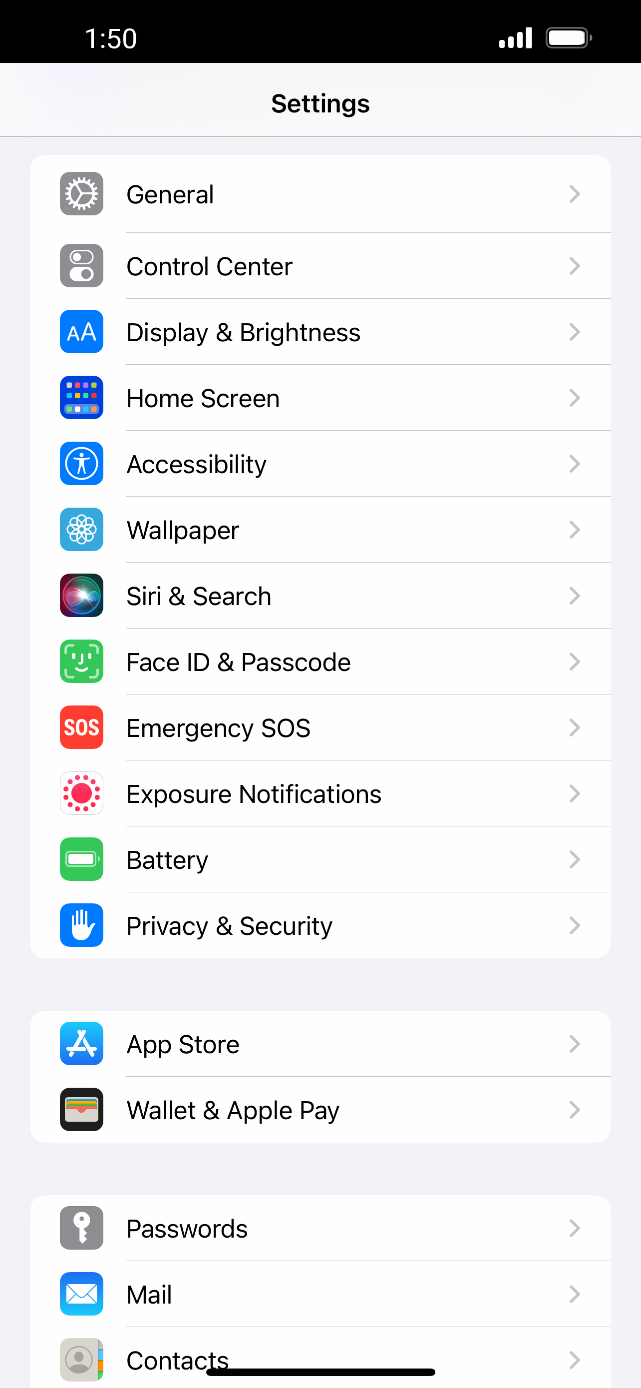From the Settings app, scroll to and tap Apps.