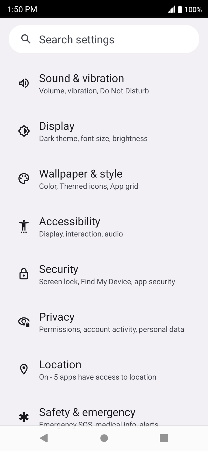 From the Settings app, scroll to and tap Apps.