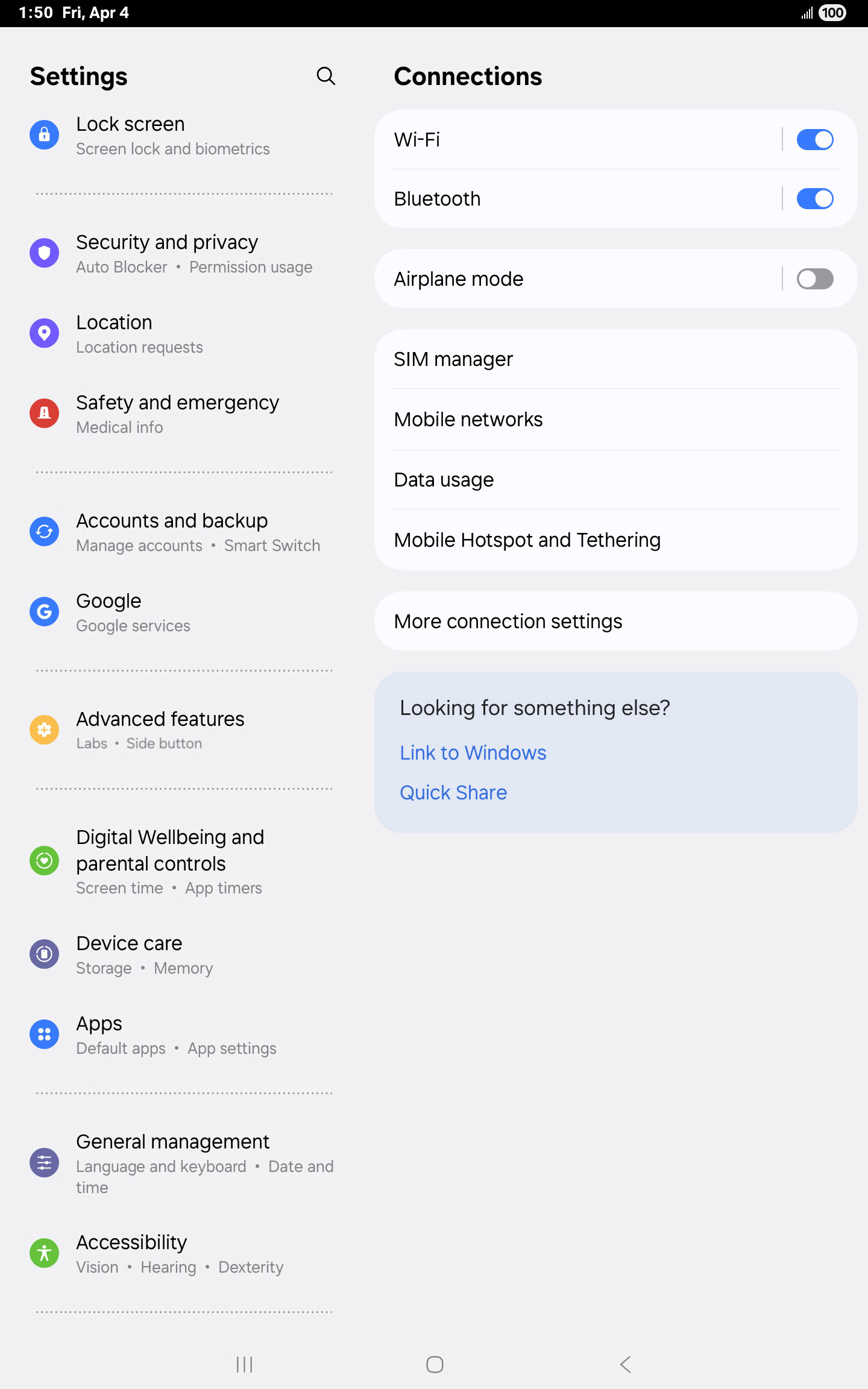From the Settings app, scroll to and tap Apps.