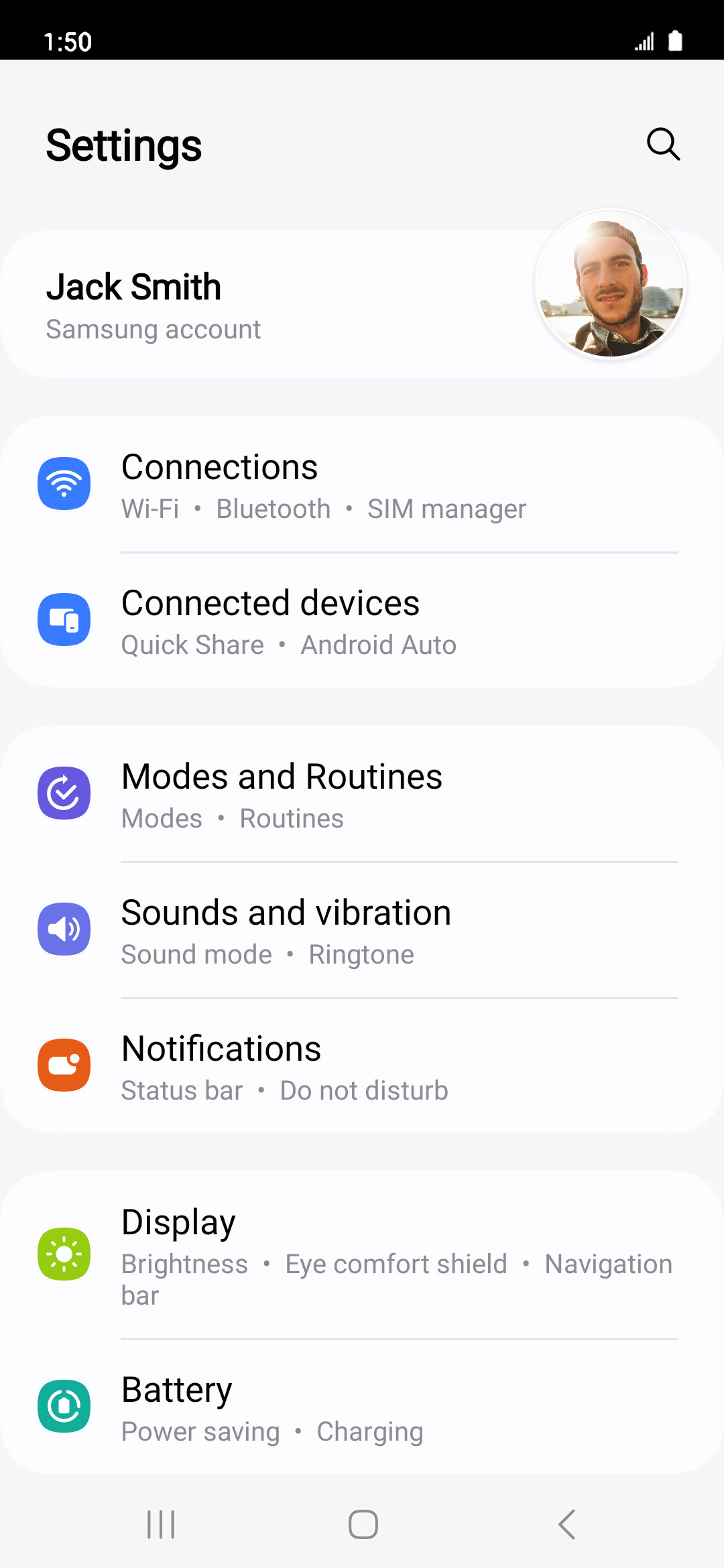 From the Settings app, scroll to and tap Apps.